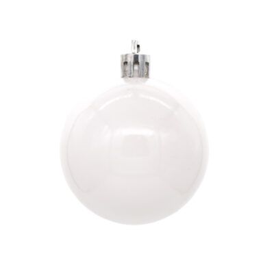 Christmas tree ball 12cm white