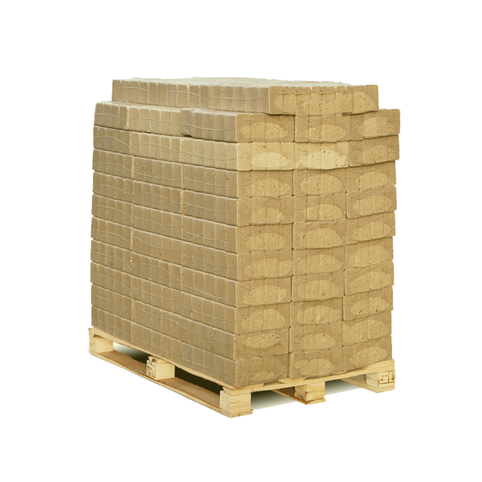 Briquette square (wood. Light) 10 kg / pack 96pk / base (1 base) | Briquette 10kg Light |