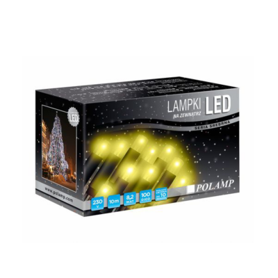 LED Christmas lights 10m 100LED yellow reclining indoor ||