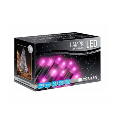 LED jõulutuled 10m 100LED lilla jätkatav sise||
