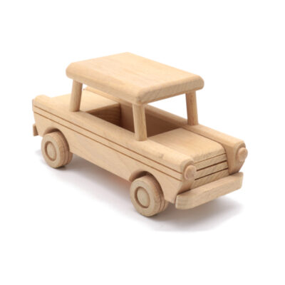 Wooden toy vehicle