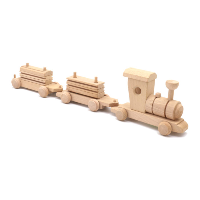 Wooden toy train