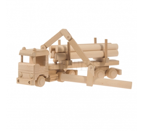 Toy vehicle wooden / log truck
