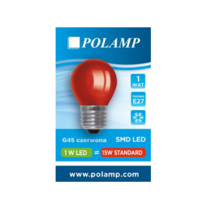 LED pirn punane E27 1W