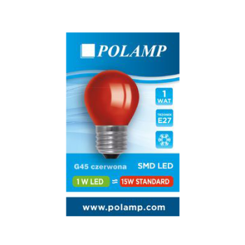 LED pirn punane E27 1W