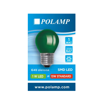 LED pirn roheline E27 1W