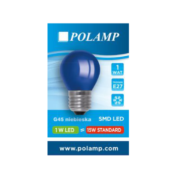 LED pirn sinine E27 1W