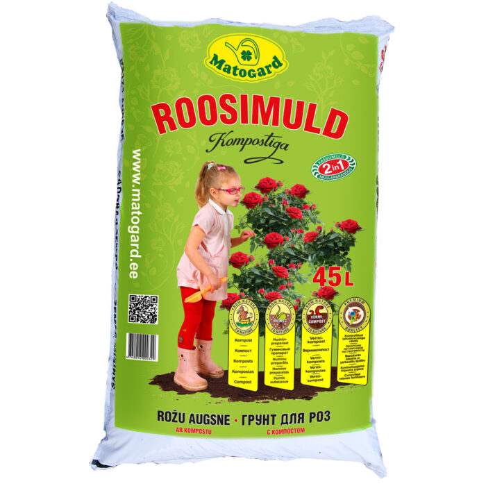 Rose soil with compost