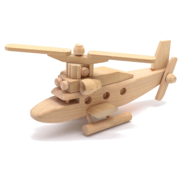 Wooden toy helicopter ||