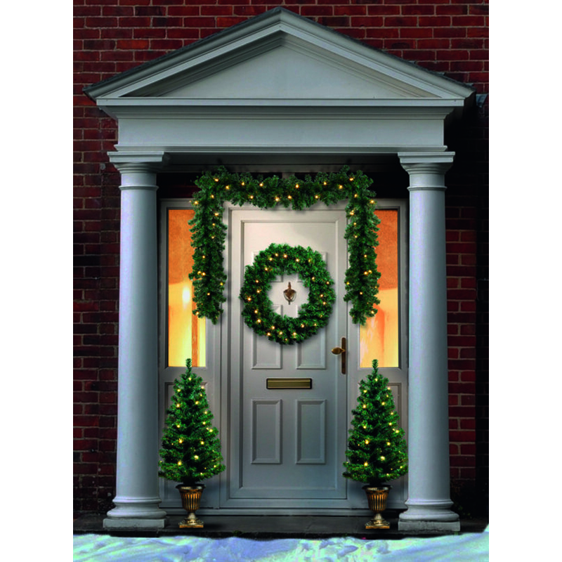 Новогодние украшения для входной двери 4 шт - Alve