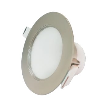 LED allvalgusti IP44 8W, 3000K, süvisp. kroom Ø 80/103mm - 750 lm
