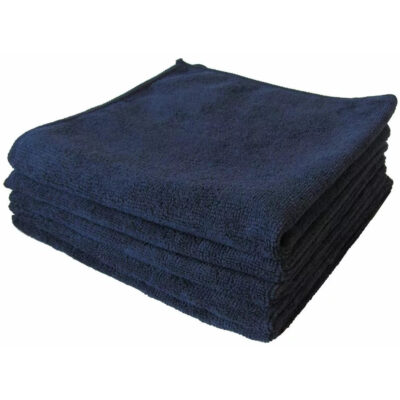 Microfiber cloth TRICOT SOFT BLACK 40x40cm 5pcs