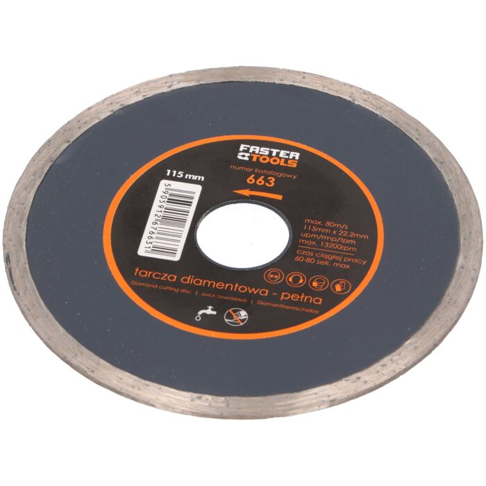 Diamond disc FASTER TOOLS 115x22