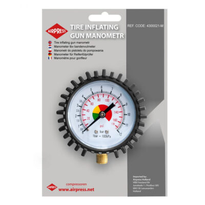 Pressure gauge for tire pressure gauge 1/4 "