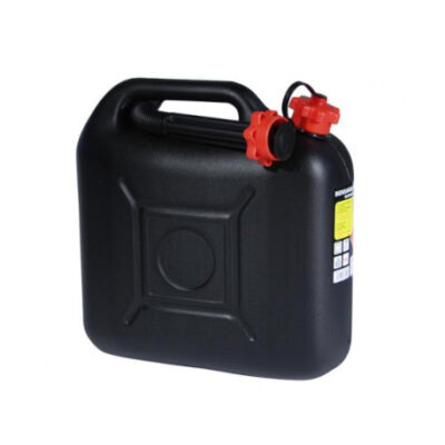 Petrol can 10l black + spout