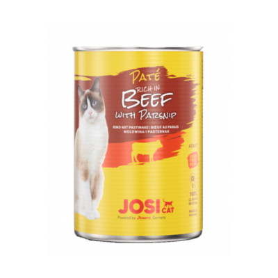 JosiCat Vuxen oxpaté med palsternacka 400g JosiCat Vuxen kycklingpastej med bio 400g