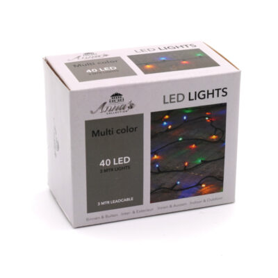Led light chain 3 meters multicolored