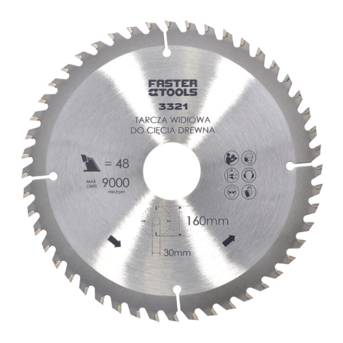 Saw blade FASTER TOOLS TCT 160 / 48T * 30