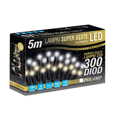 LED jõulutuled 5m 300LED valge külm jätkatav välis||