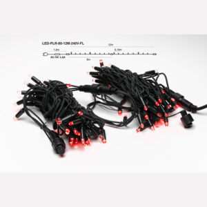 Artus Pro Sirge vilkuv LED välikett 80LED 12m PUNANE
