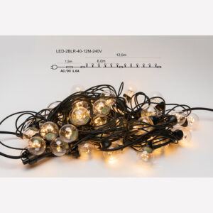 Artus Pro Sirge LED valguskett kuulidega 40LED 12m KULDNE