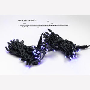 Sirge vilkuv LED välikett 80LED 12m