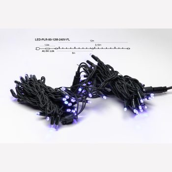 Sirge vilkuv LED välikett 80LED 12m