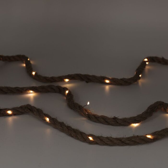 Jute cord with led lights