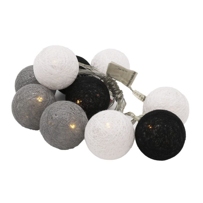 Black and gray led light balls