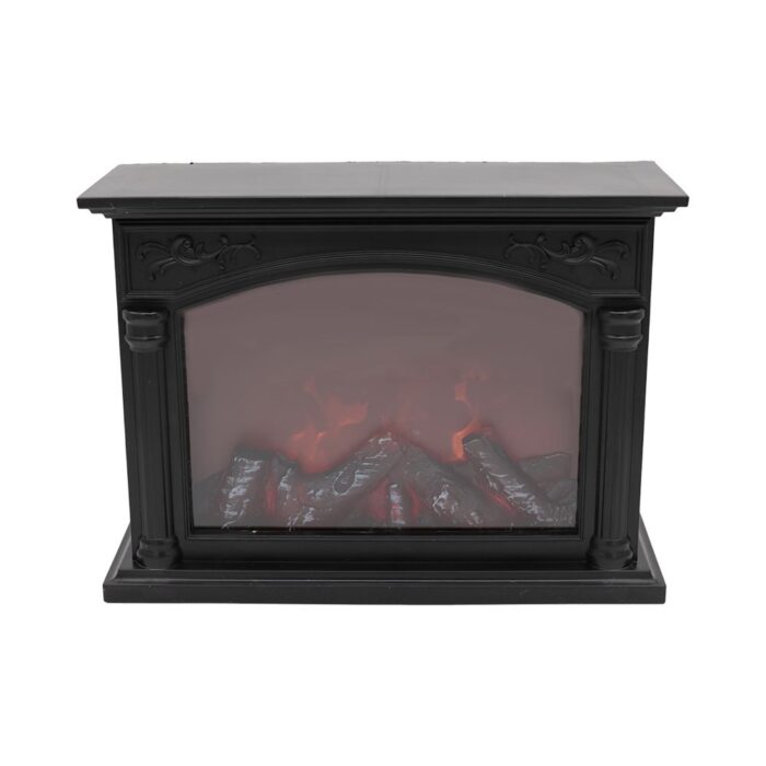 Battery-powered small fireplace