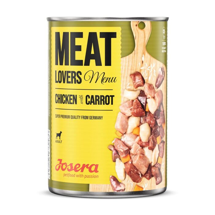 Josera meatlovers konserverad kyckling och morötter 400g