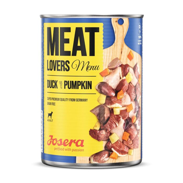 Josera meatlovers meny med anka och pumpa