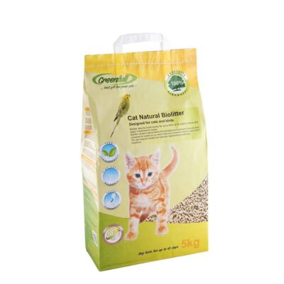 Wood pellets for cats and birds