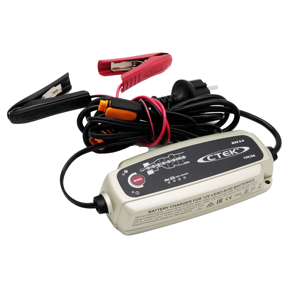 CTEK MXS 5.0 Polar (56-855) Batterie-Ladegerät, vollautomatisch u.a. für  Auto, Boot u.a. 12V 5A