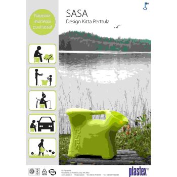Saduliste/kastekann SASA 15l, laim*