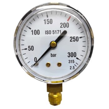 Manomeeter Ar/CO2 63mm 315 bar sisend