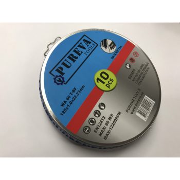 Lõikeketas 125 x 1,0 x 22 INOX 10tk/pakendis