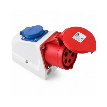 Combo-seinapesa 32A 5P 400V + Schuko IP44