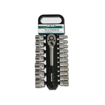Padrunvõtmete kmpl. 8-32mm + 1/2" knarre, 19-osa