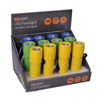 LED-taskulamp LED COB, 120lm, kummeeritud, 3xAAA