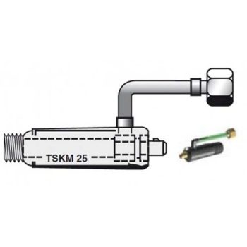 TIG põleti pistik DX25 gaas 3/8, ots 3/8