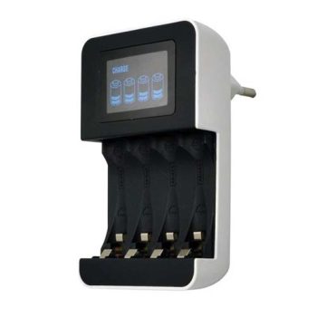 Akulaadija Solight AC230V, 450mA, 4kanalit AAA/AA