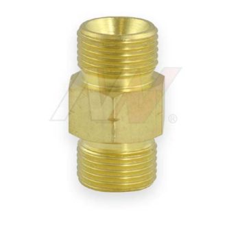 Üleminek/adapter 3/8" vk vasakkeere 3/8" vk vasakkeere propaani vooliku jätkamiseks