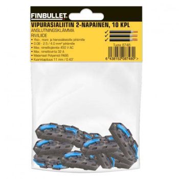 Riviliide 2-PIN avatav, jätkatav, 10tk/pakendis