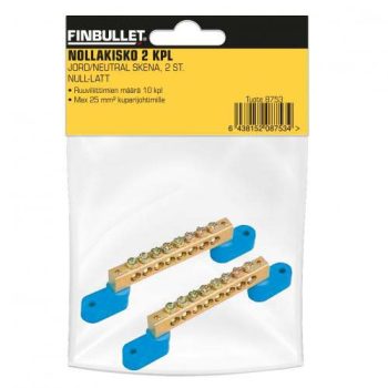 Nullklemm/0-liist 10x16mm2 2tk/pakendis