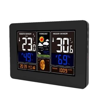 Digitaalne ilmajaam/termomeeter SOLIGHT LCD-ekraan, juhtmevaba, WIFI