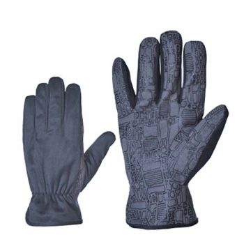 Synthetic leather work gloves with silicone pattern, 11