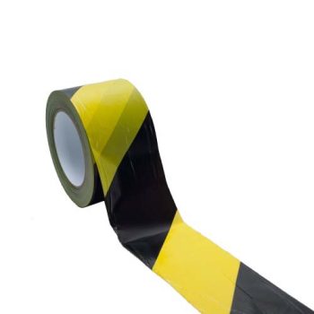 Hoiatuslint 70mm x 200m PE kollane/must