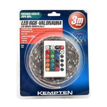 LED-riba 3m 15W, RGB, alaldiga 220V IP44