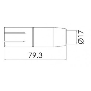 Gaasisuudmik 17mm Fronius AW5000 42.0001.5128